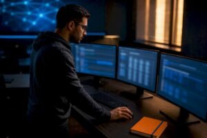 Analyst tracing threat evidence across telemetry