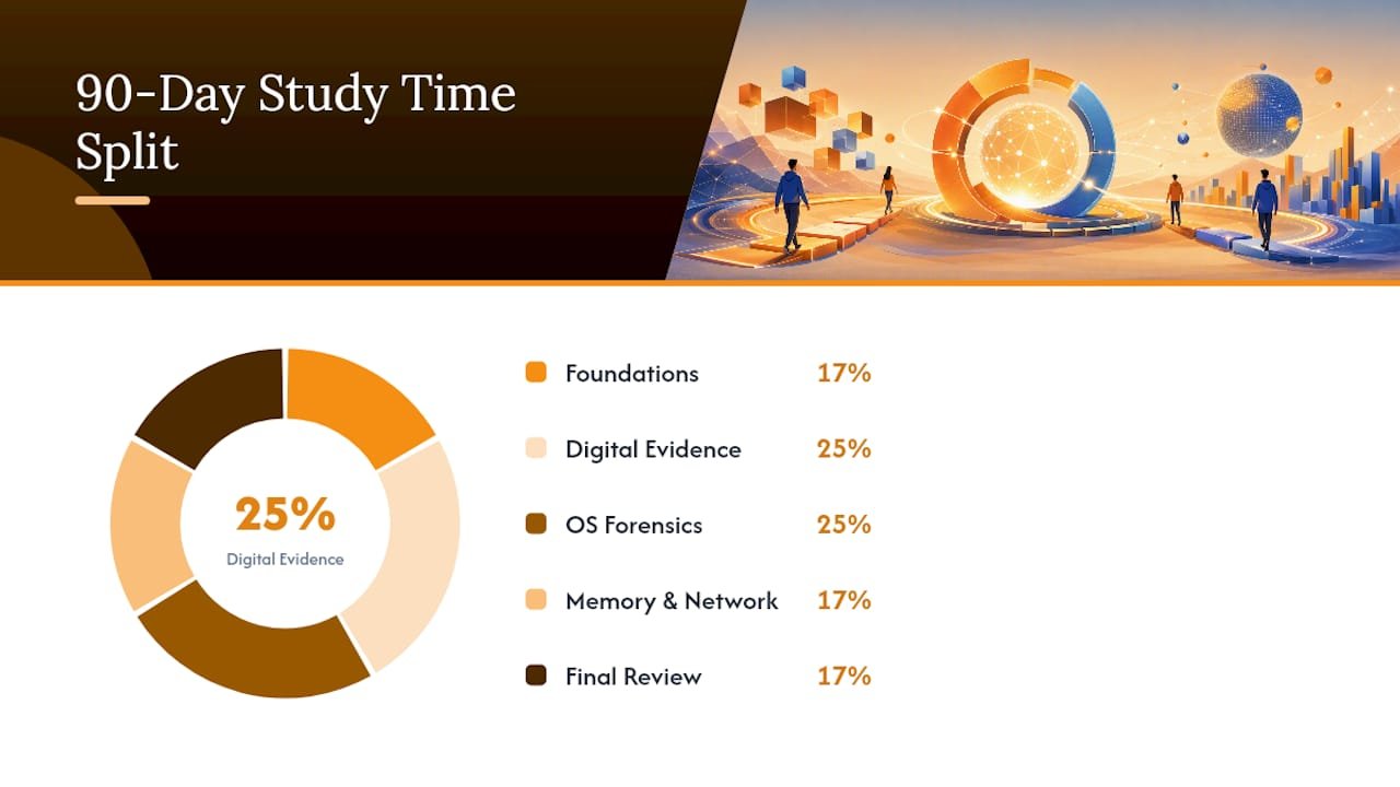 How Do You Build a 90-Day CHFI Study Plan? — overview diagram