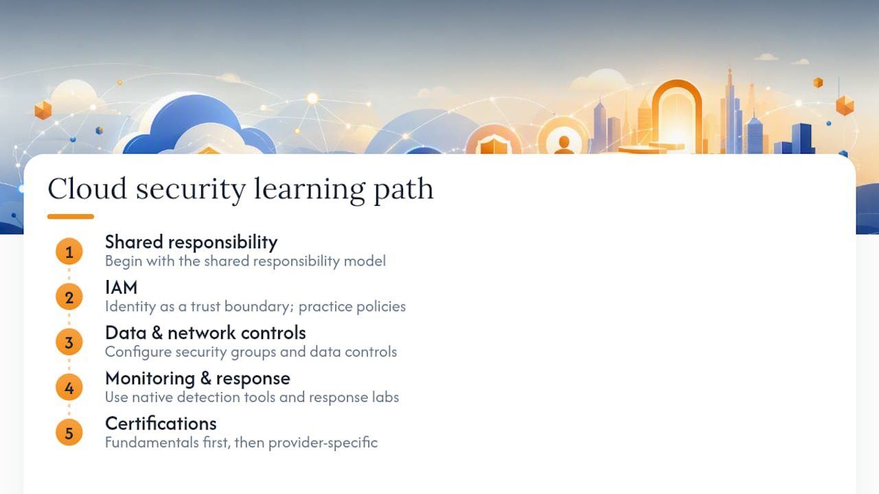 Building a Cloud Security Career: Learning Paths and Next Steps — overview diagram