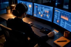 SOC analyst correlating security events