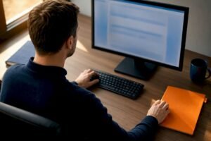 Professional reviewing CISSP CPE records