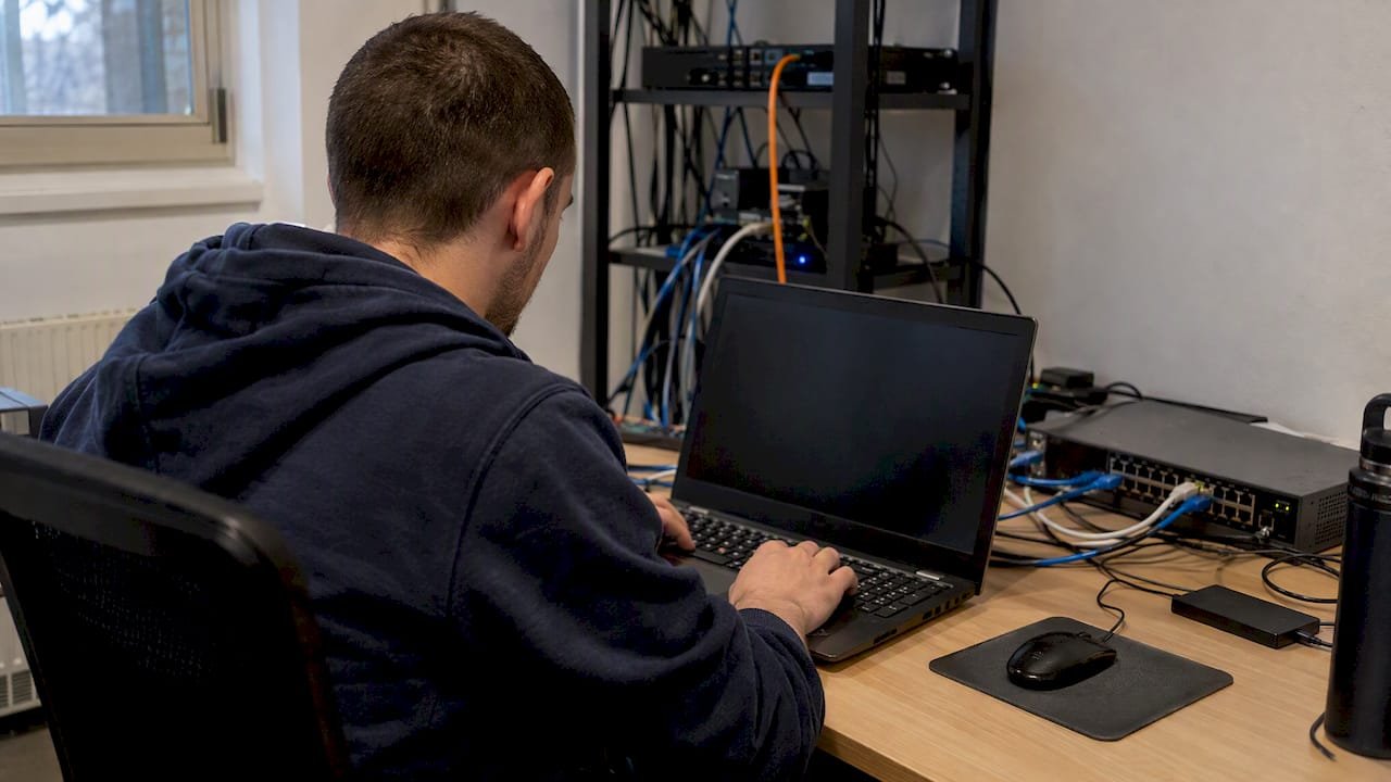 Tester practicing lab scanning and enumeration