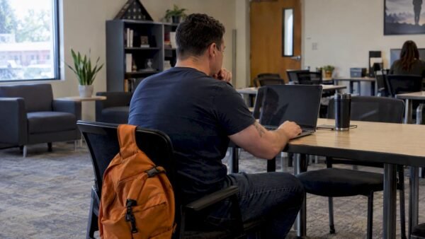 Veteran comparing remote cybersecurity job listings
